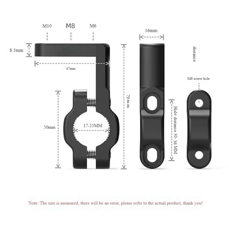 1/2pcs Car & Motorcycle Headlight Clip Bracket Kit, Universal for Truck, Car, ATV, Motorcycle LED Work Light Pole Installation