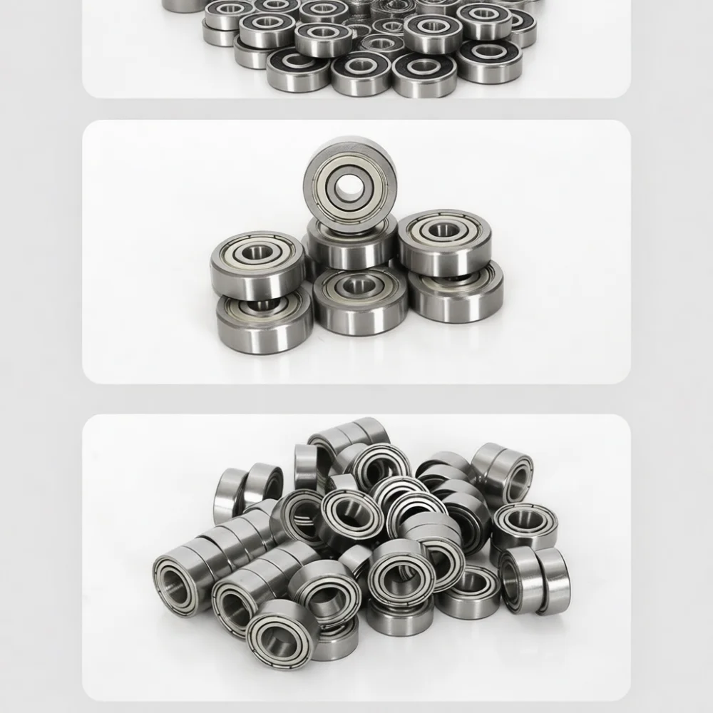 Premium 608ZZ Carbon Steel Miniature Bearing 8x22x7 Smooth Rolling Ball For Fitness Equipment Skate Robot Machine
