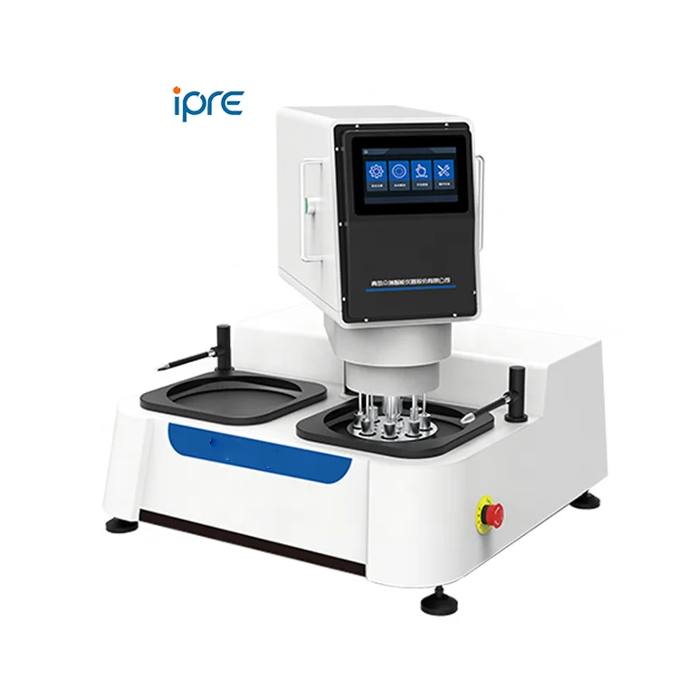 ZR-8010 Automatic Dual Platens Laboratory  Tabletop Metallography Polishing Machine Metallography Wafer Polisher Grinder