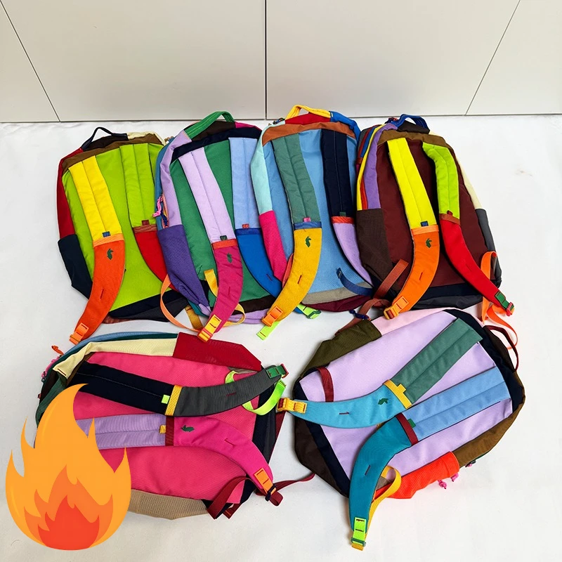 Mochila Alpaca Robot Dopamina, mochila de nailon para senderismo, mochila escolar de viaje ligera con correas transpirables