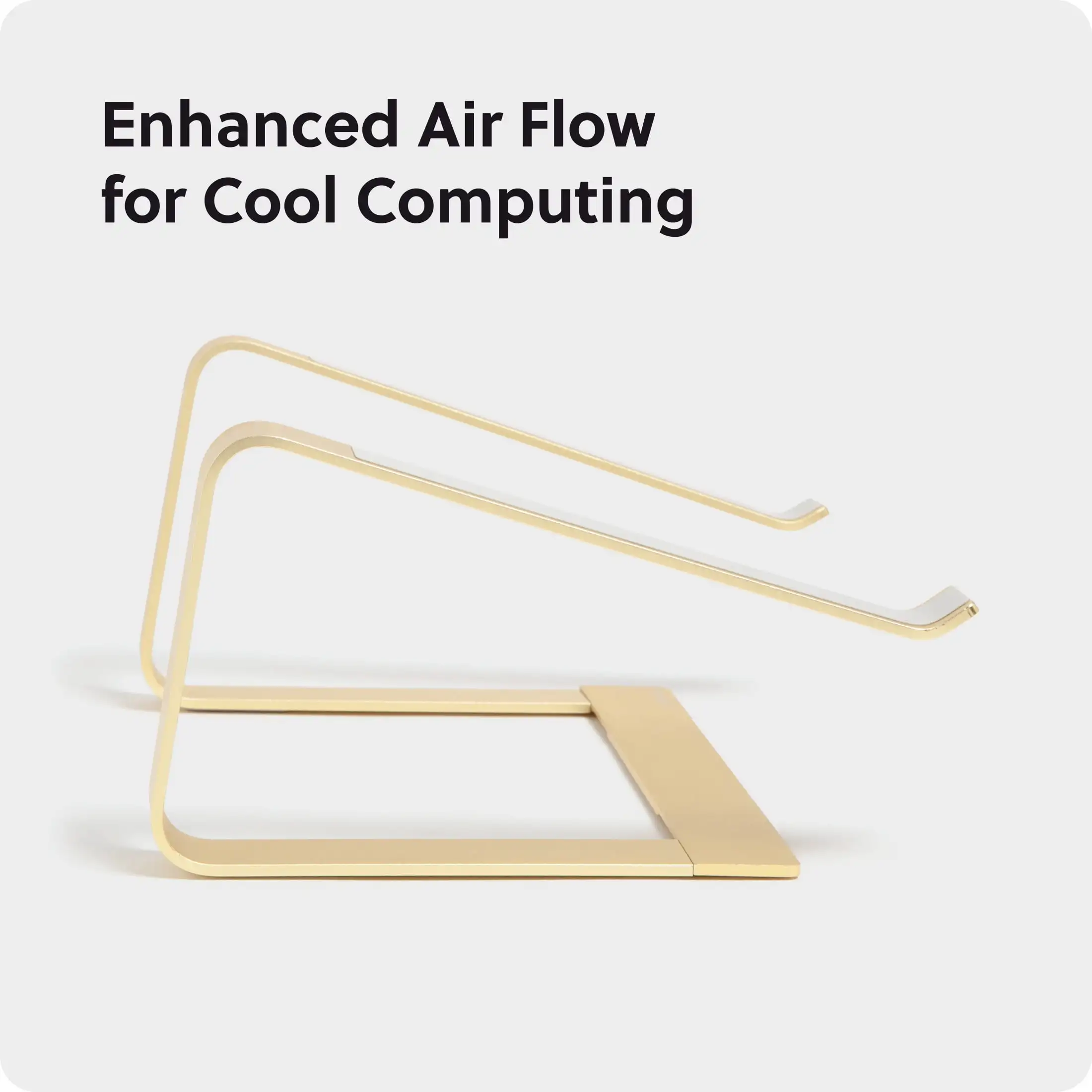 حامل كمبيوتر محمول قابل للتعديل معدني ذهبي، حامل مكتب مريح مقاس 11.6 × 10 × 5.5 بوصة لأجهزة الكمبيوتر اللوحية