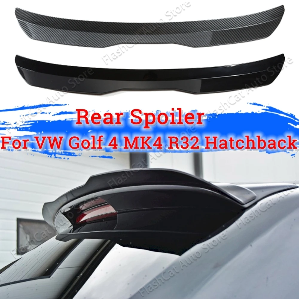 

Golf 4 MK4 R32 Rear Roof Lip Spoiler For VW 1999-2006 Hatchback Spoiler ABS Plastic Gloosy Black Car Tail Wing Decoration