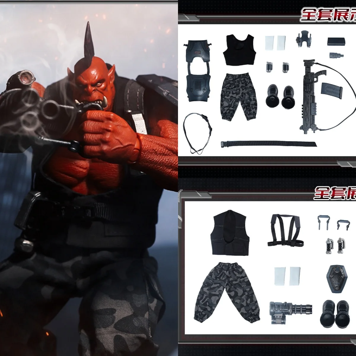 

Original 1/12 Scale Male Soldier Xesray Red Rhino Memorytoys Red Orc Fireline Brothers Set For 6inch Action Figure Model Toys