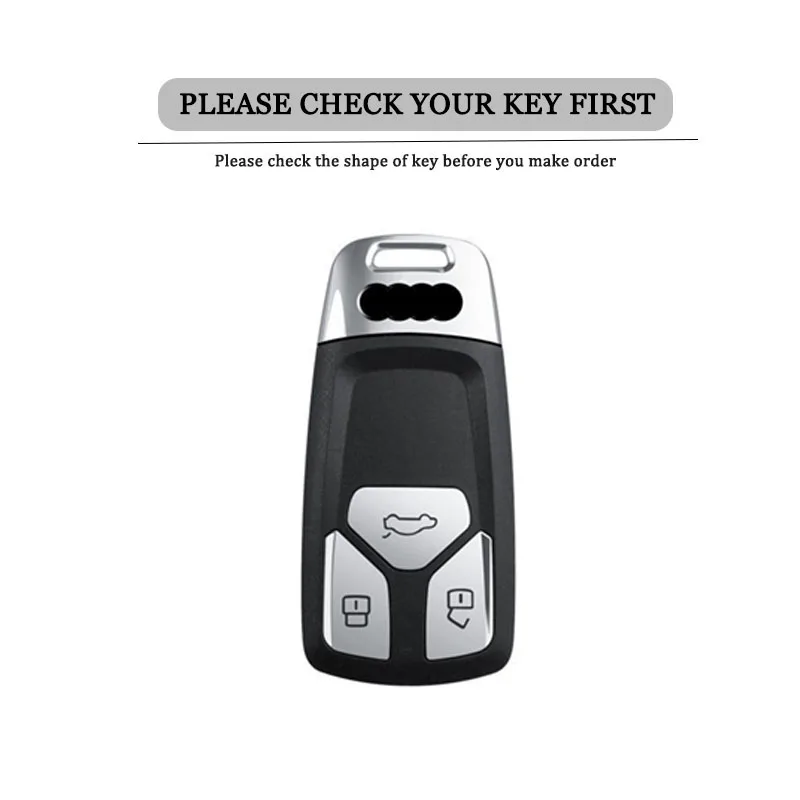 Soft TPU Car Remote Key Case Cover for Audi A4 A4L A5 Q5 Q7 TT TTS 8S B9 2016 2017 2018 Car Key Protection Shell Accessories