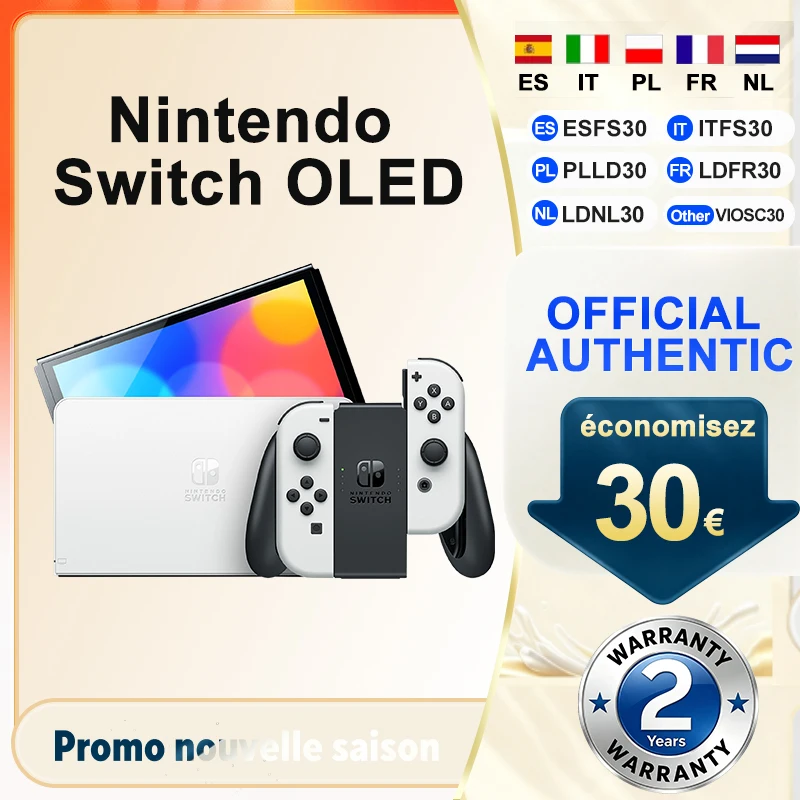 Image of Nintendo Switch OLED-Modell Joy-Con-Controller Verbessertes Audio Einstellbare Konsole Stabiler TV-Modus Videospielmodell 7-Zoll-Bildschirm