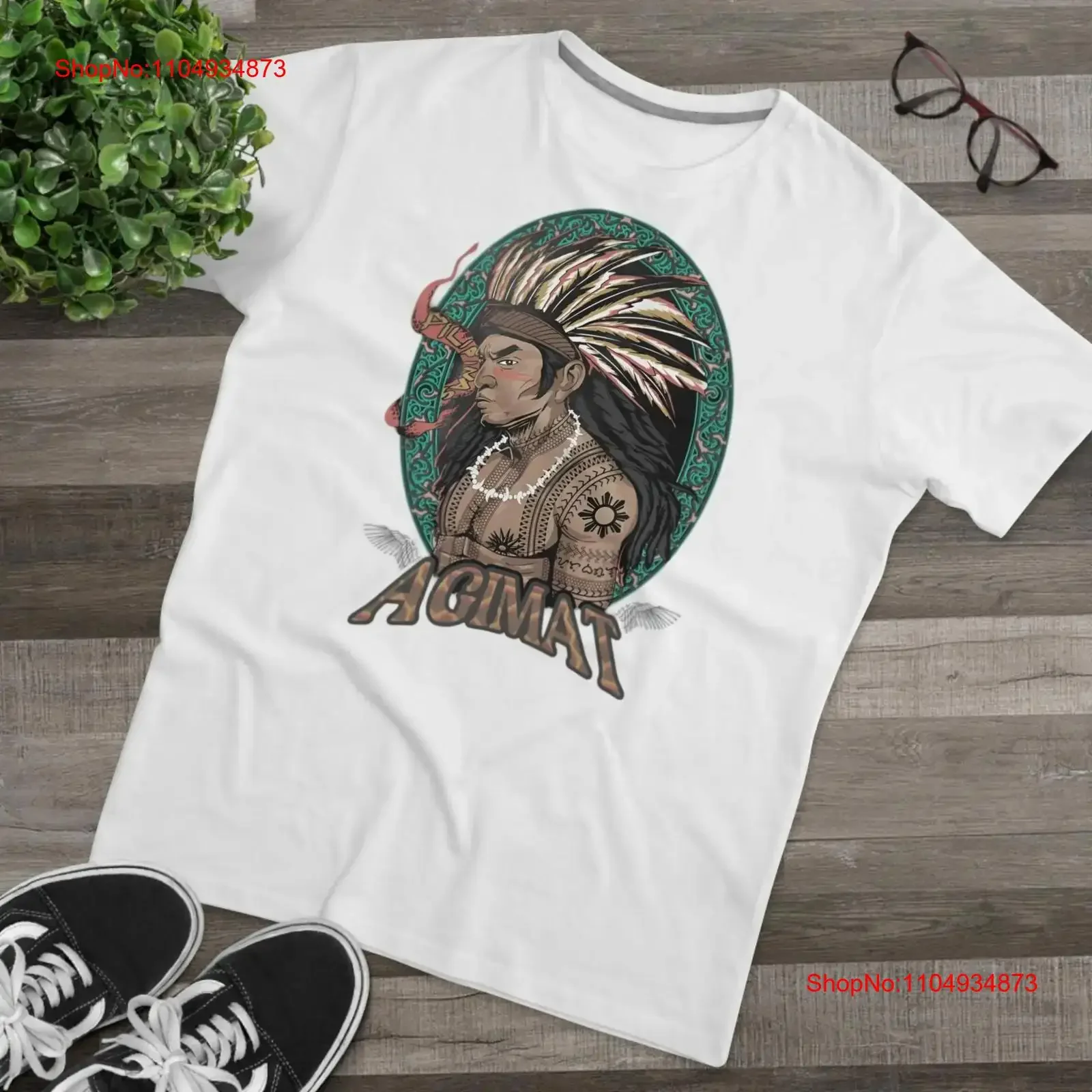 

Men's Modern Fit T Shirt Indian Shaman Agimat Design Cultural Heritage Casual High Quality Cotton Everyday Statement Wear
