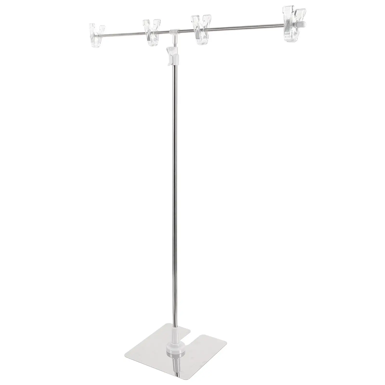 T-shaped Poster Stand Indoor/outdoor Display Rack Dining Table Sign Desktop Bracket Holder Stainless Steel