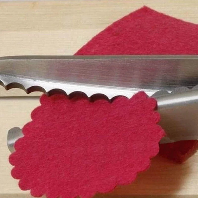 DIY أدوات خياطة اللازمة مقص خياط 3/5/7 مللي متر موجة الدانتيل الخياطة المقصات الفولاذ المقاوم للصدأ مقص اليد
