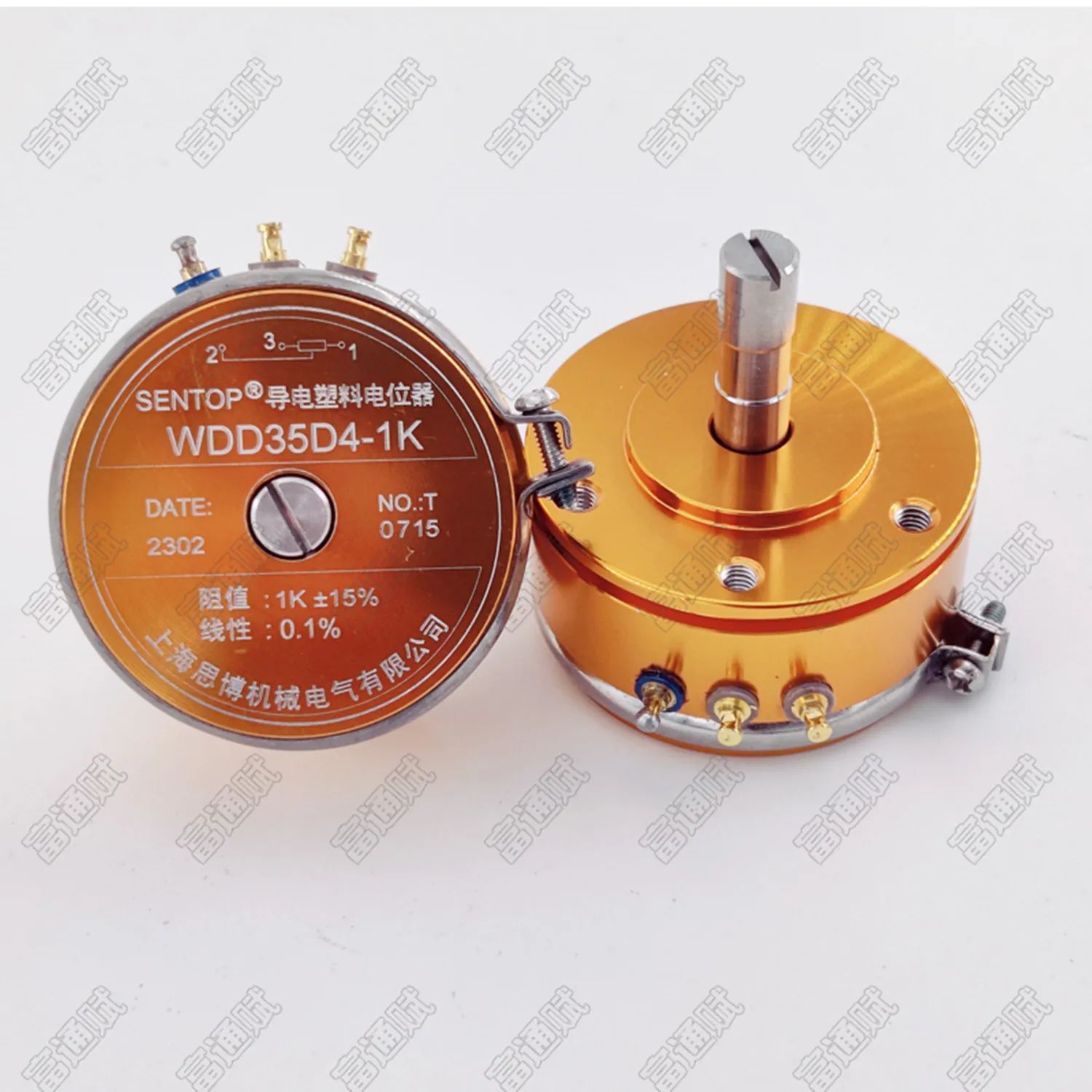 

Original new 100% conductive plastic potentiometer WDD35D4-1K 2K 5K 10K linear 0.1% (SWITCH)