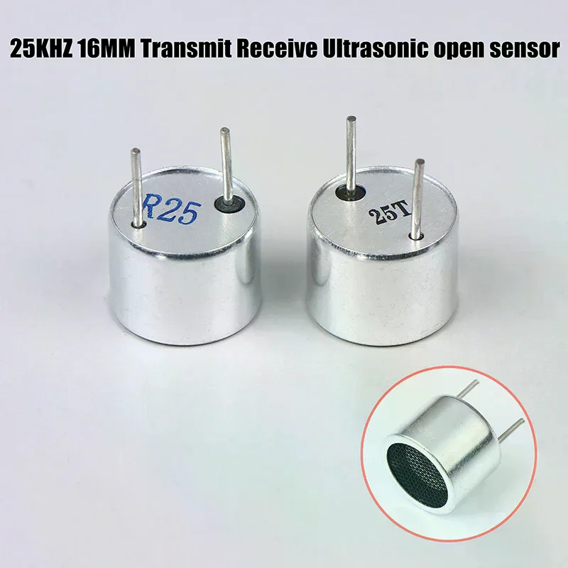 5/10Pcs 25KHz 16mm Ultrasonic Sensor TCT25-16T/R Transmit Receive Split Type Probe for Ultrasonic Dog Repeller Parts