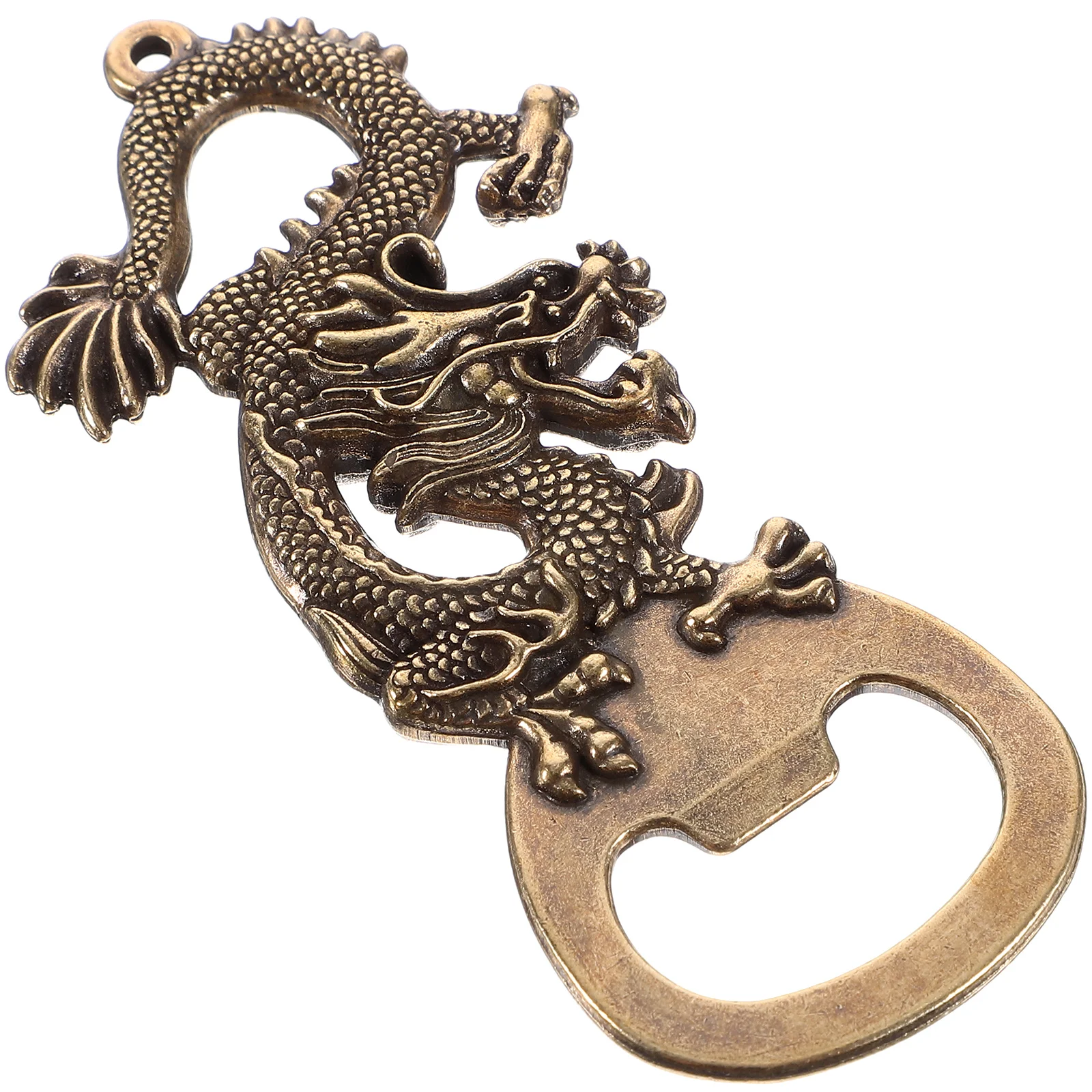 

Brass Dragon Shaped Bottle Opener Vintage Beer Gadgets Compact Size for Party Use Cool Manual Small Kitchen Bar Tools