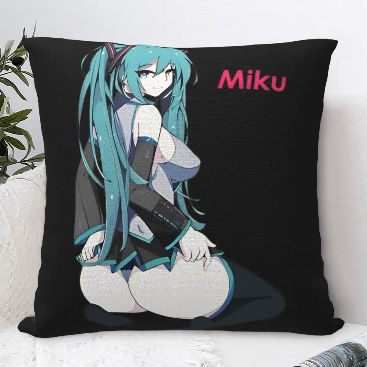 

Bedroom Decoration Hatsune Miku Pillowcase Stuff Pillow Covers Zipper Multiple Sizes