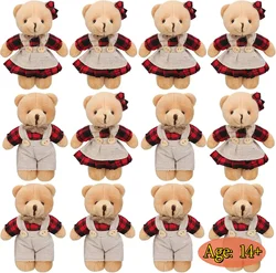 12-48Pcs Mini Bear Toy Tiny Bears Doll Bulk Soft Plush Stuffed Animals Small Bears for Keychain DIY Craft Baby Shower Birthday