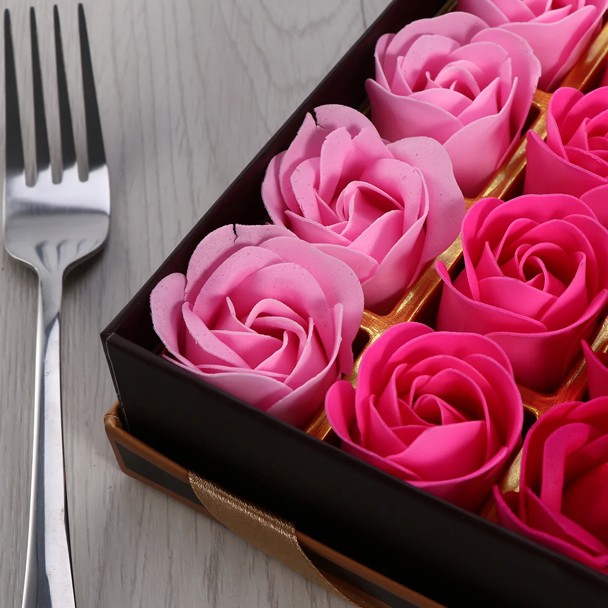 Sabonete O Presente Pétalas De Rosas, Flores Artificiais para Favores Do Dia De Mães De Banho, 18 pcs