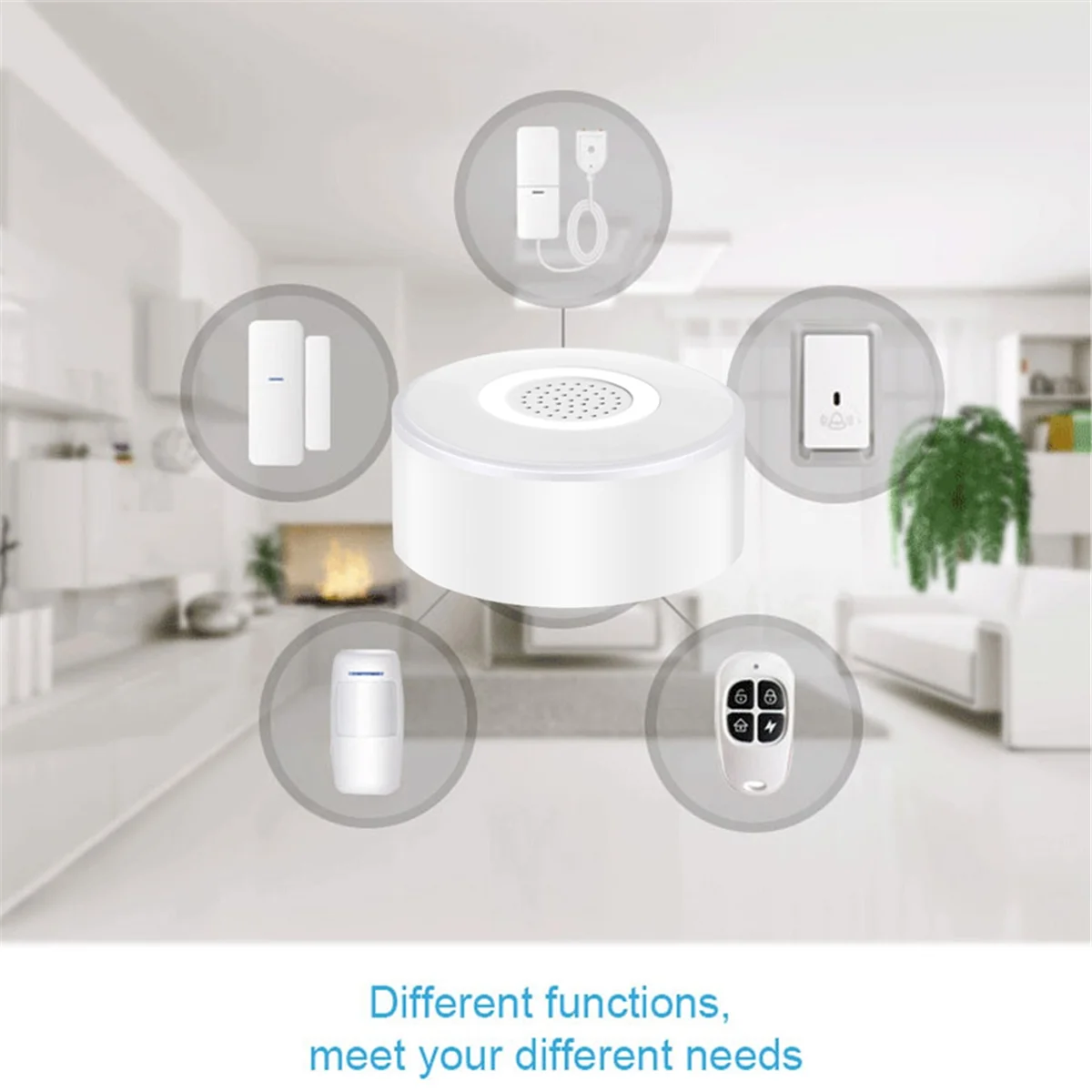 Sensor de movimento detector de movimento pir, acessório para wi-fi + hub rf433, sistema de alarme de segurança alimentado por tuya