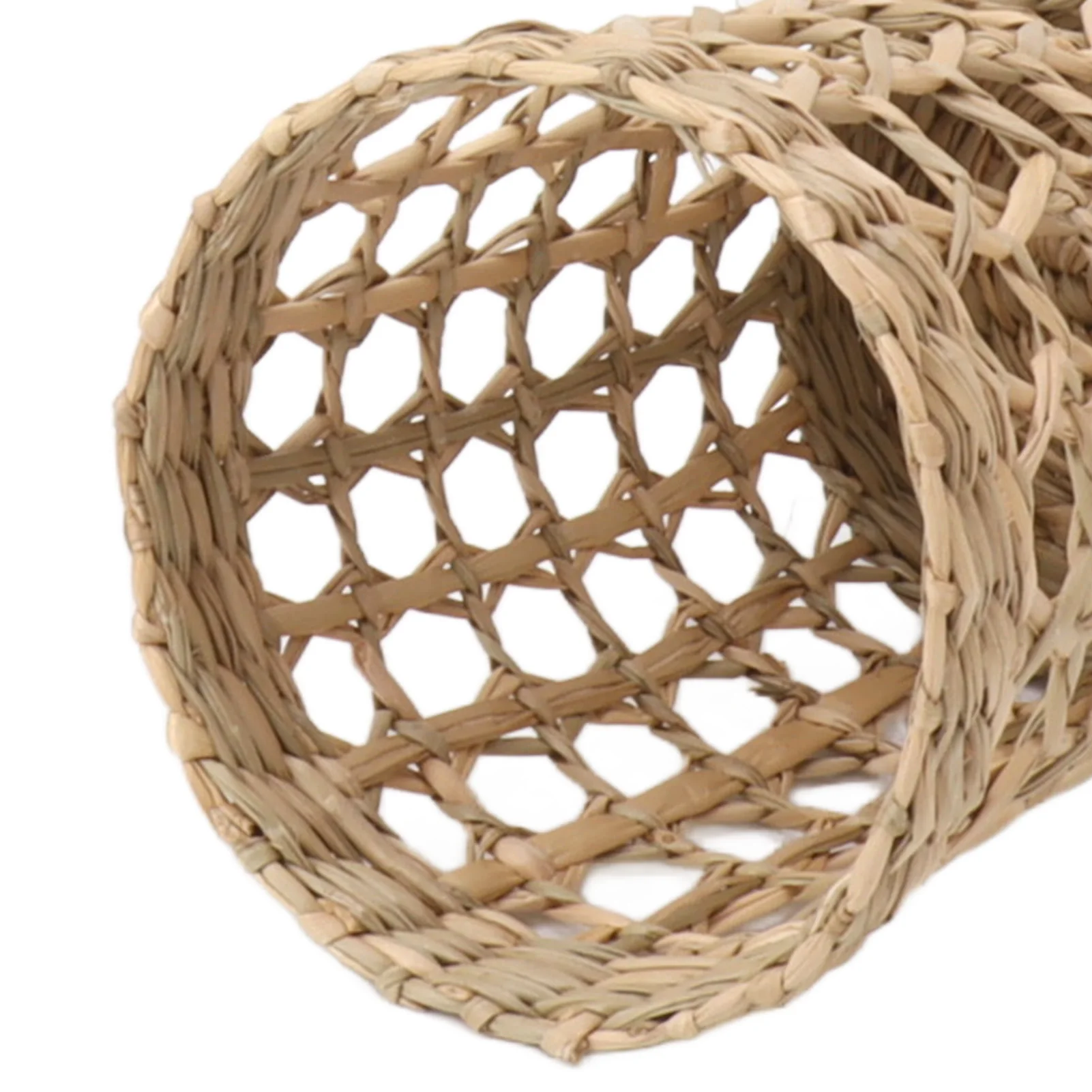 6pcs Straw Woven Cup Sleeve Anti Scald Cup Cover Hollow Mesh Design Cup Holders For Glass Cup Mugs