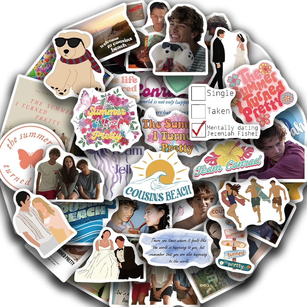 

50pcs The Summer I Turned Pretty Sticker For Laptop Luggage Guitar Phone Waterproof Graffiti Vinyl Laptop Decal Cute Sticker