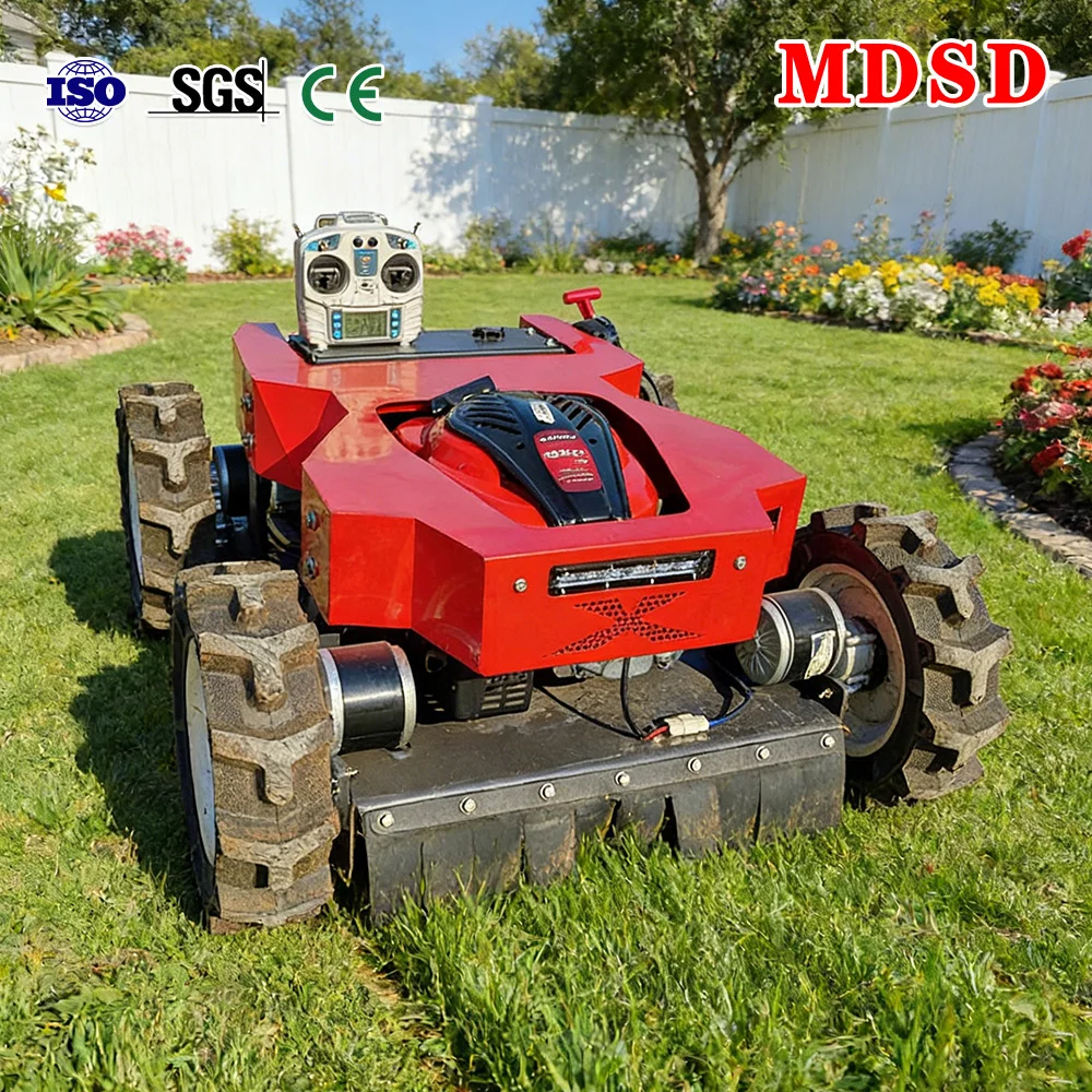 

Zero Turn Riding Lawn Mower Cutter Remote Control 4-Stroke Lawn Mower Grass Cutting Machine for Home Garden Landscaping