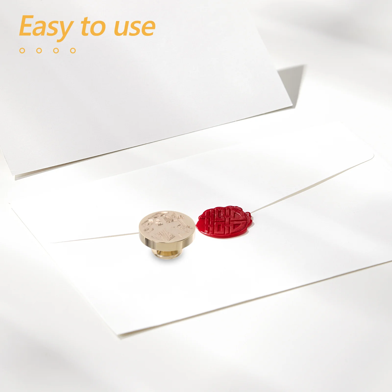 Copper Wax Seal Head Retro DIY Craft Letter Sealing Wax for Envelopes Invitation Cards Gift Packaging