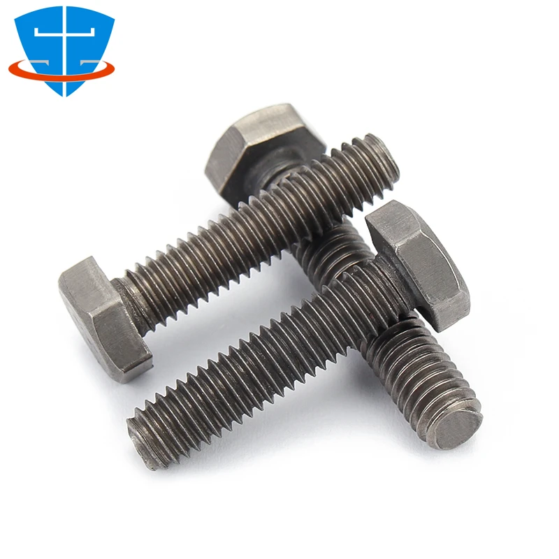 10Pcs DIN933 M3 M4 M5 M6 M8 M10 Gr2 TA2 Pure Titanium External Hex Head Screw Customization Hexagon Bolt Hexagonal Shape Screw