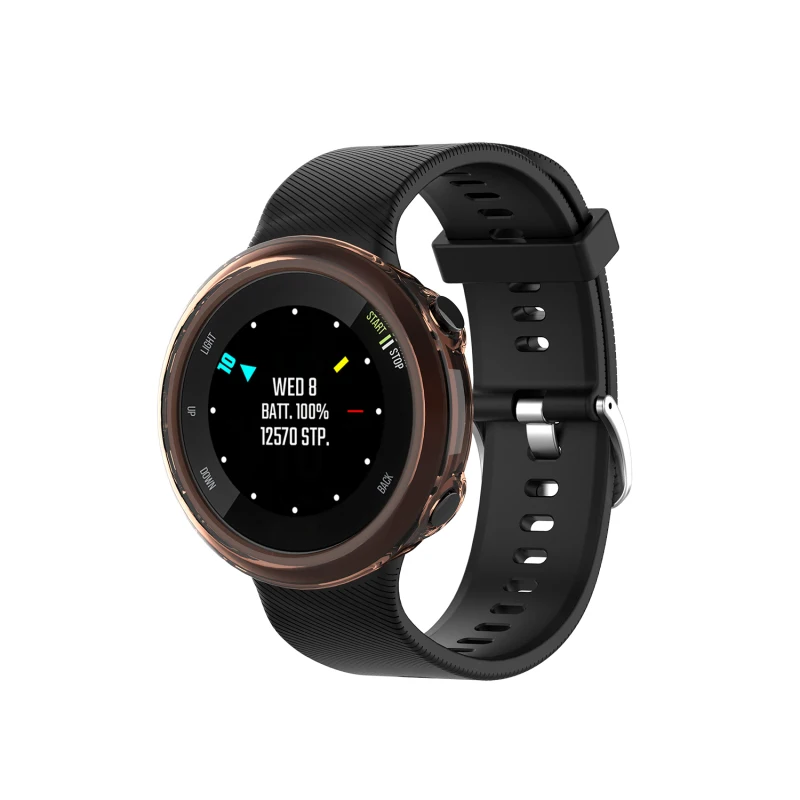 ฝาครอบกันกระแทกซิลิโคน TPU อุปกรณ์เสริมสำหรับสมาร์ทวอท์ช Garmin Forerunner 45 S/45สมาร์ทวอท์ชเคสหน้าจอผิวด้านนอก