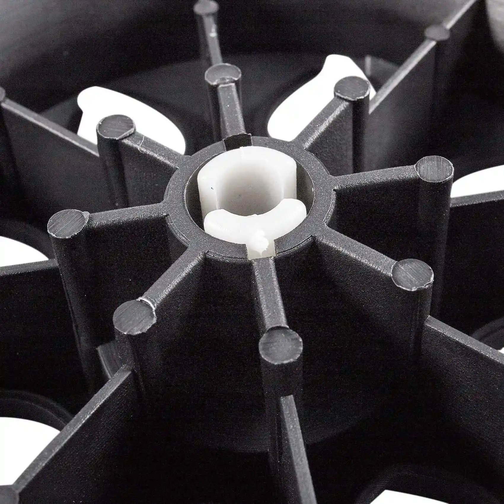 

4X черно-белые ролики тележки для покупок из пеноматериала с пластиковым сердечником