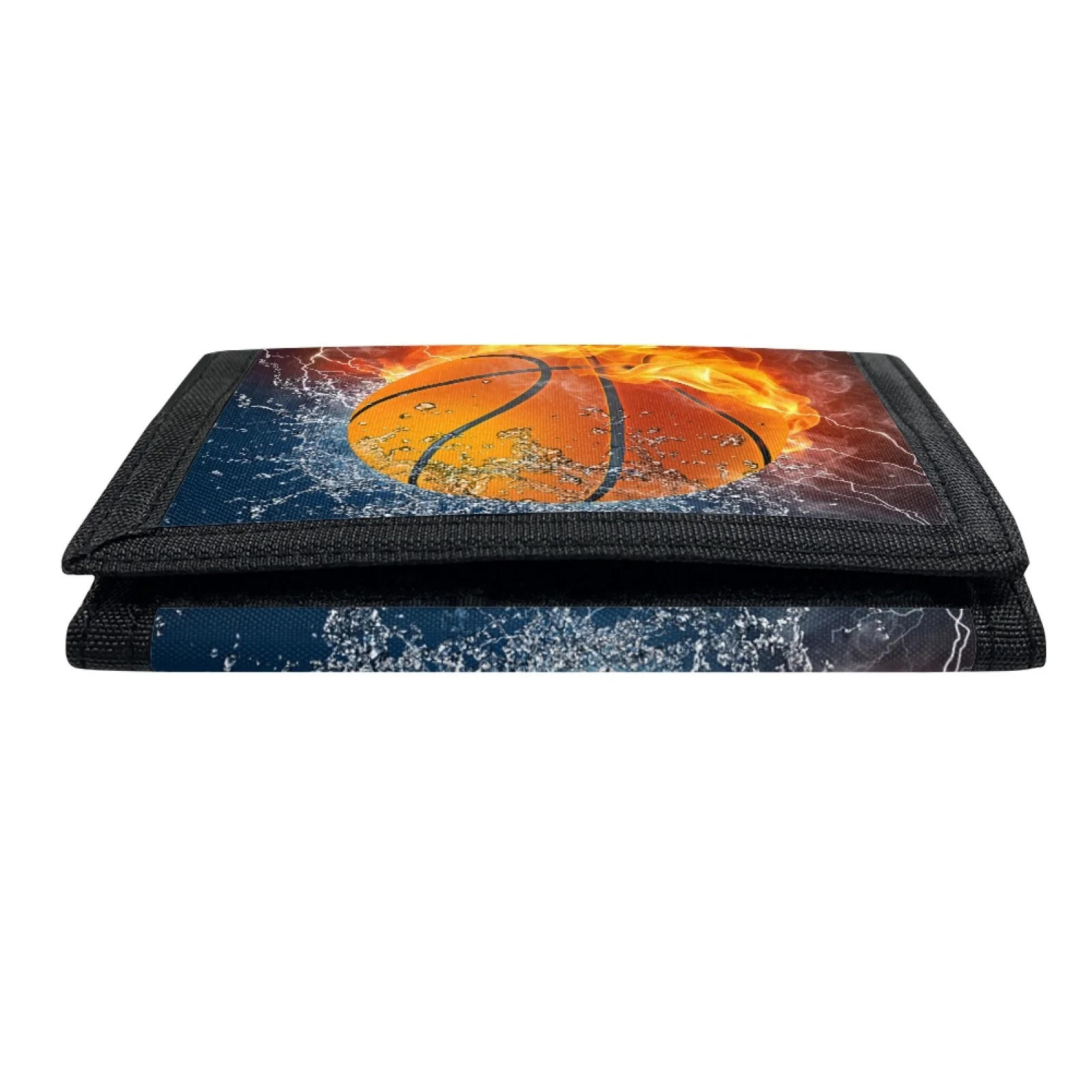 Trifold Wallet With Basketball Print, Toddler Wallet Suitable For Teens Daily Use, Tri Fold Wallets Christmas Birthday Gift