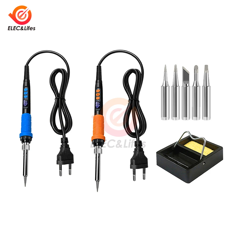 

90W Adjustable Temperature Welding Solder Rework Station Heat Pen Tips AC 110V 220V Electric Soldering Iron for Repair Tool