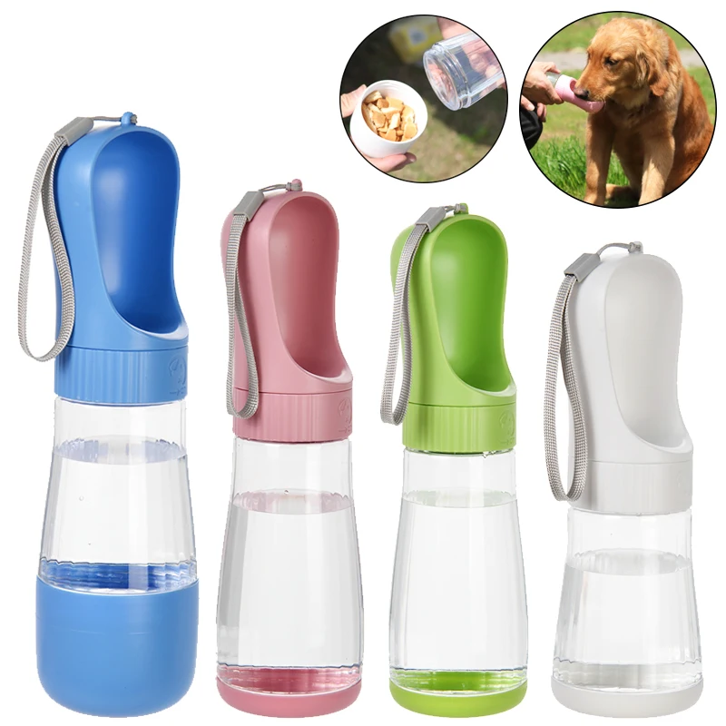 Botella de agua portátil para perros y gatos, tazón de comida para mascotas, contenedor de taza de agua para perros pequeños y grandes, tazón para beber para cachorros y caminar