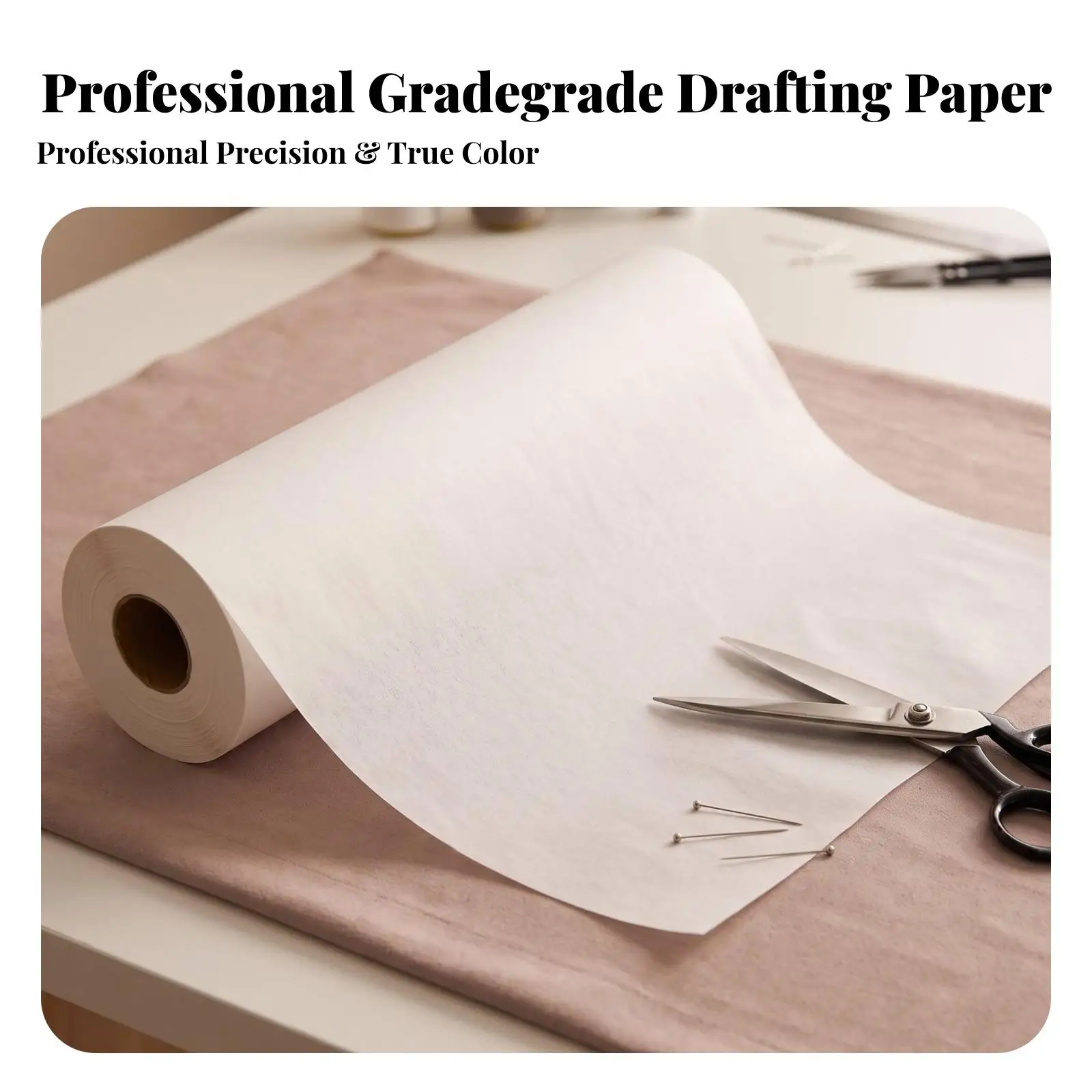 Cowhide Pattern Paper Semi-Transparent Pattern Drafting Paper White for Tailors