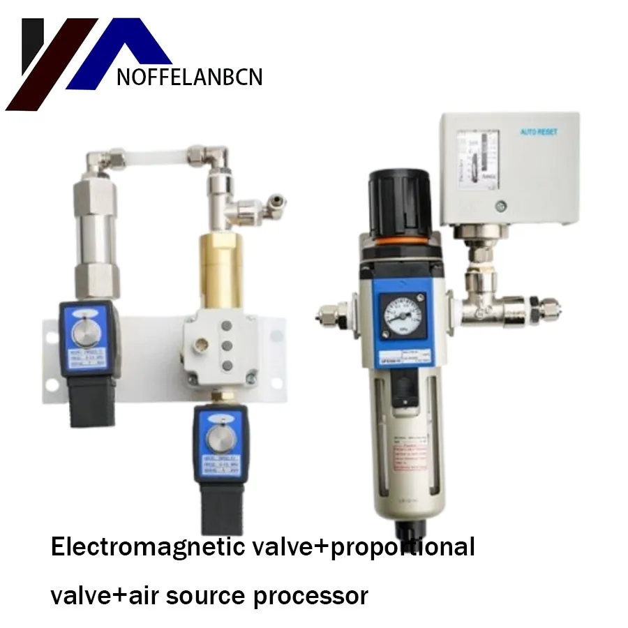 Fiberlasersnijmachine SMC proportionele klepset luchtbron drukregulerende filter pneumatische drukregeling