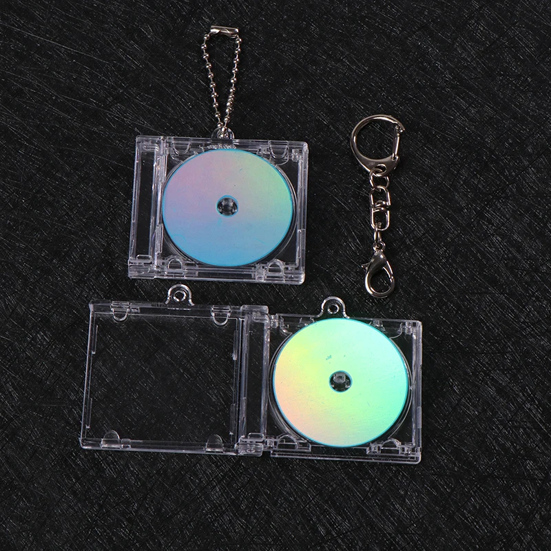 Mini disque CD à capteur NDavid pour les amateurs de musique, pendentif d'album, porte-clés de boîte à CD, bricolage personnalisé, clé TS, JOLabel, cadeaux