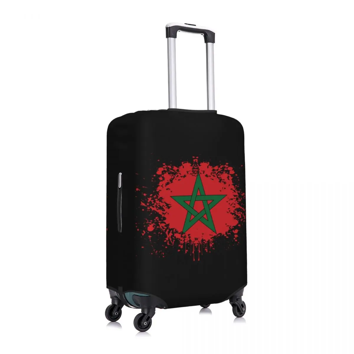 Custom Marokko Morocco Flag Luggage Cover Protector Cute Moroccan Proud Travel Suitcase Protective Cover for 18-32 Inch