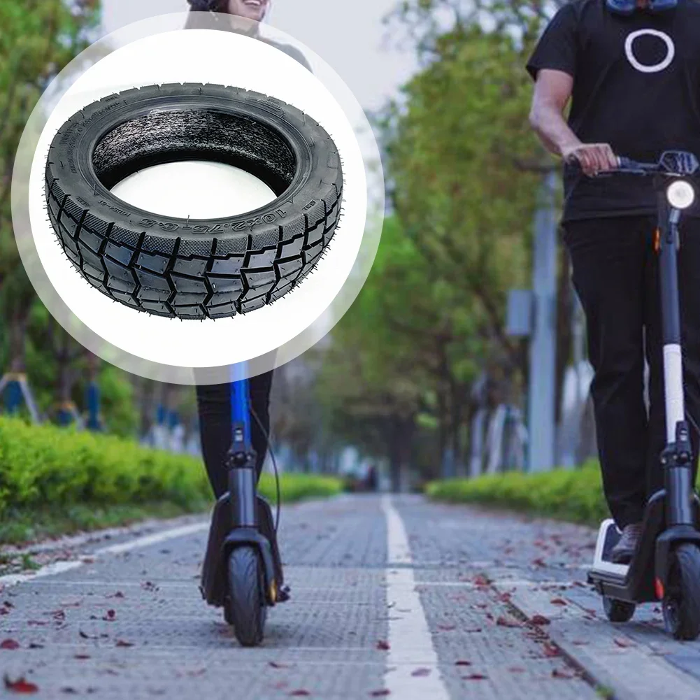 

10-inch Tire Electric Scooter Tire Off-road Riding Rough Terrain Handling Robust Materials Smooth Ride Quality Easy Maintenance