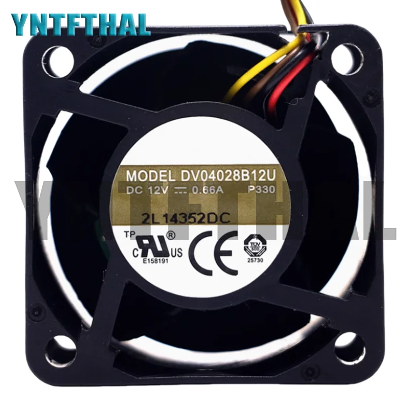 

New DB04028B12U 4028 12V 0.66A 4 Wire Cooling Fan