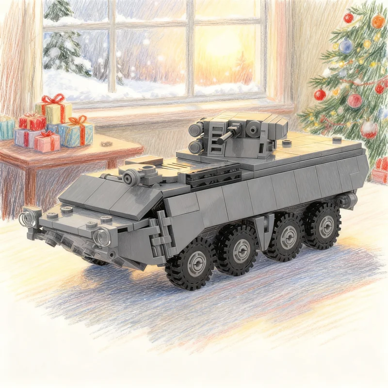 

286pcs MOC BTR 1 Creator Model Building Blocks Assemble Architecture Christmas Gifts Toys DIY Idea Creative Education Brick