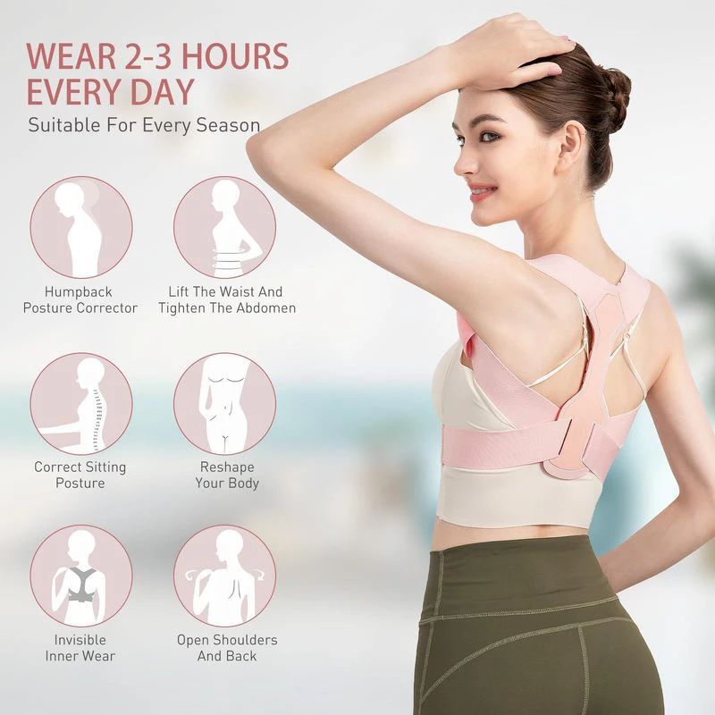 Lumbar Support Posture Corrector Corset Adjustable Ergonomics Spine Posture Correction Corset Breathable Comfortable gallery 3