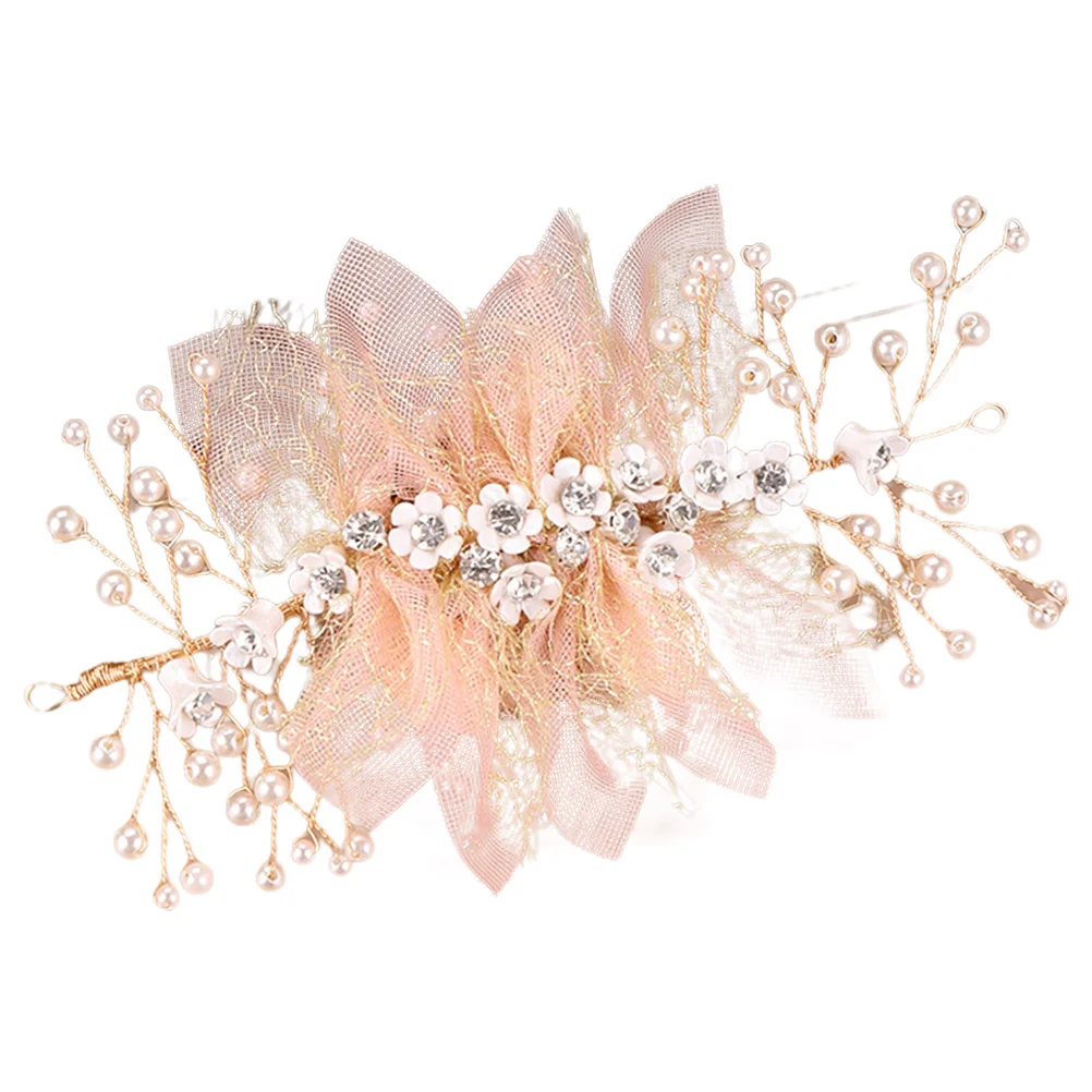 

Floral Wedding Bride Headband Bridal Hair Accessory Elegant Headpiece for Bridesmaids Proms Carnivals Special Occasion