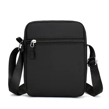 Mini sac à bandoulière Simple et décontracté pour hommes, petit sac à bandoulière en Nylon pour hommes, sacoche noire Oxford, sac à bandoulière latéral, sac de poitrine pour mari