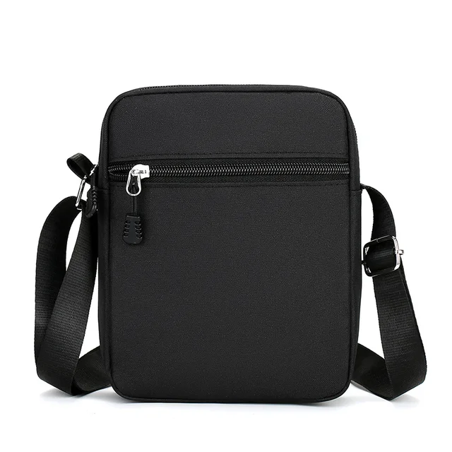 Prosta, codzienna mini torba na ramię dla mężczyzn Nylonowa mała torba na ramię dla mężczyzn Oxford Black Messenger Side Sling Bag Husband Chest Bag