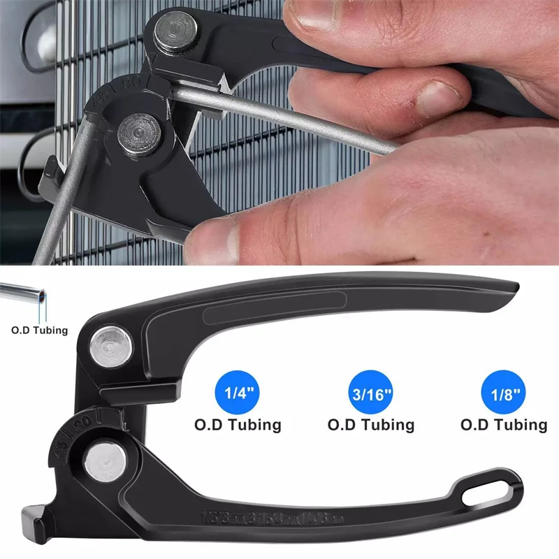 Piegatubi per tubi in rame, Piegatubi da 1/8 pollici, Utensile manuale per piegatubi per freni carburante 1/8 pollici 3/16 pollici 1/4 pollici, Piegatubi per tubi 3 in 1