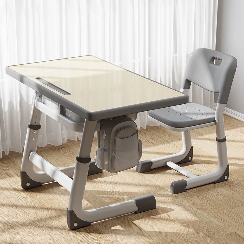 School desks and chairs children's study table small apartment home homework desk set