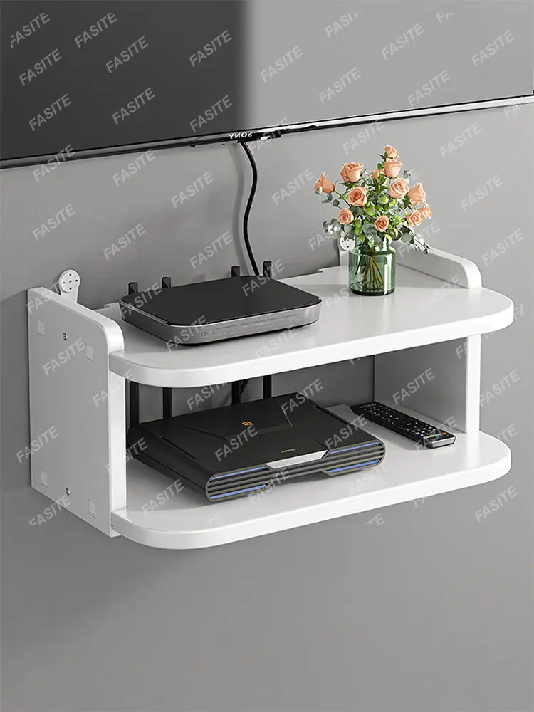 Router rack storage box wall mounted TV set-top box storage rack