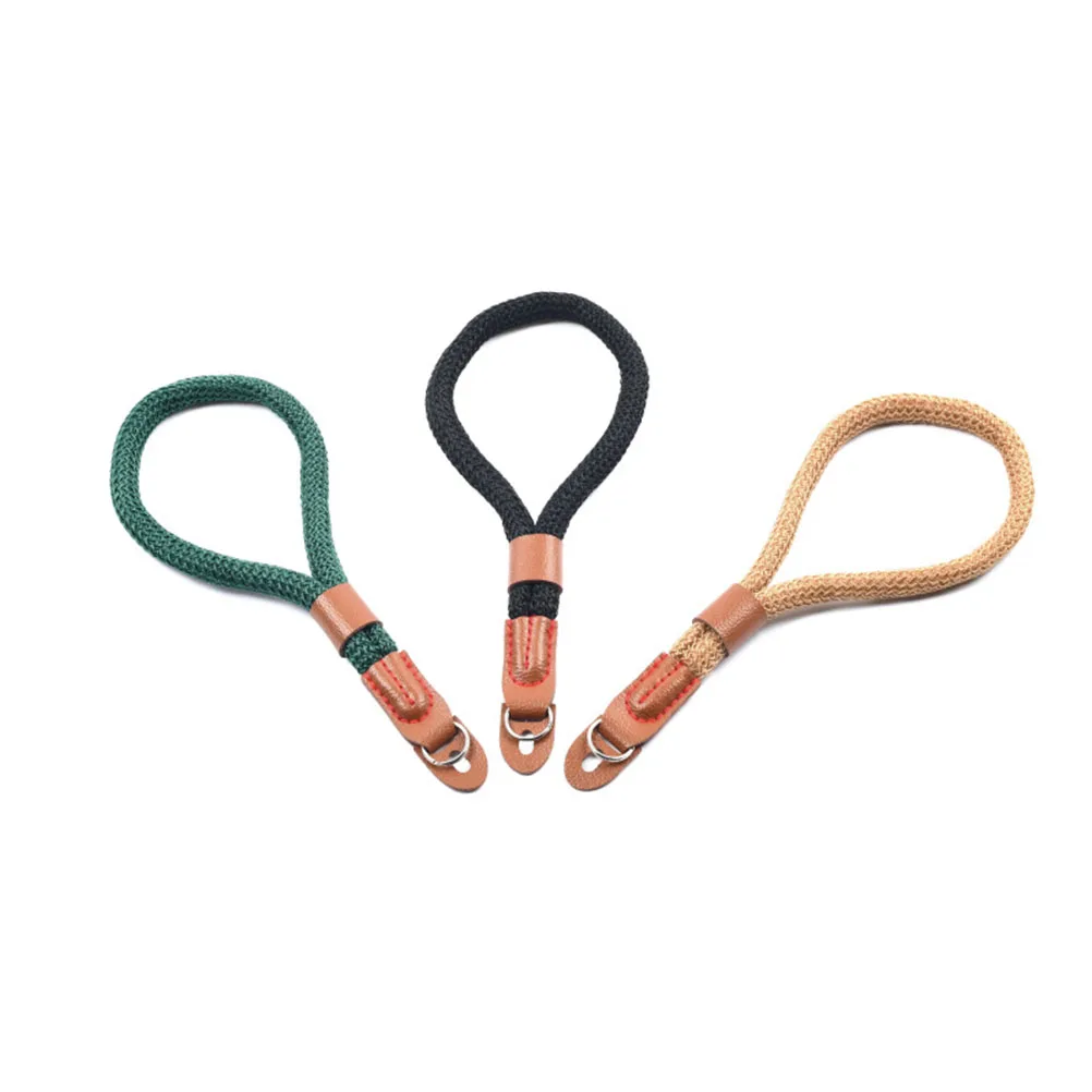 

Wrist Bands Camera Strap Straps for Cameras Sling Hand Lanyard Bracelet Wristband Black Adjustable Braided Small