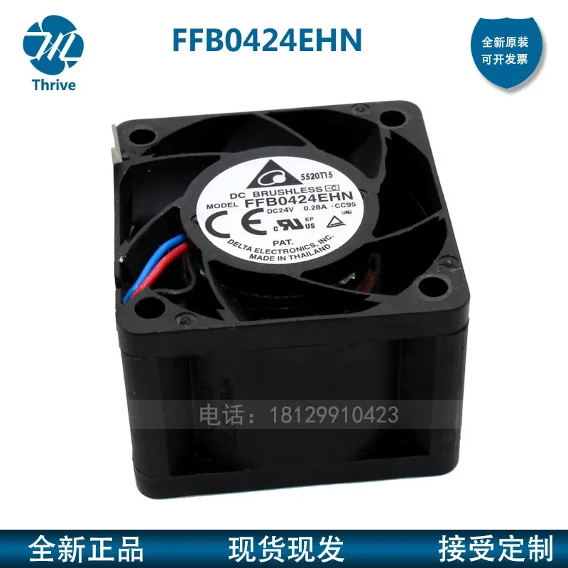 FFB0424EHN Delta Fan for 4028 24V 4cm Large Air Volume Ball Bearing Inverter Fan