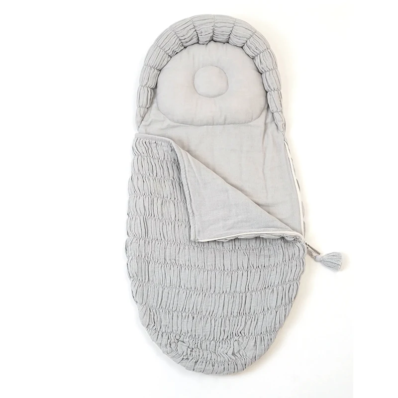 Factory custom multi-color soft built-in pillow quilted breathable organic cotton belt zipper seal