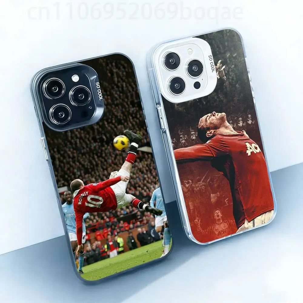 

Footballer W-Wayne R-Rooney Hard Phone Case for IPhone 17 16 15 14 13 12 11 Pro Max Plus16E X XR XS Max shockproof Full Cover