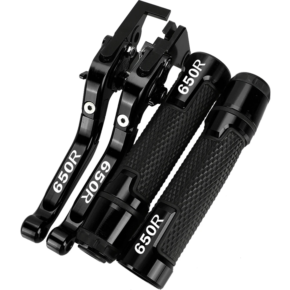

Motorcycles Brake Clutch Levers Handlebars Handle Grips Bar Ends For KAWASAKI Ninja 650R 2017 2018 2019 2020 2021 2022 2023-2025