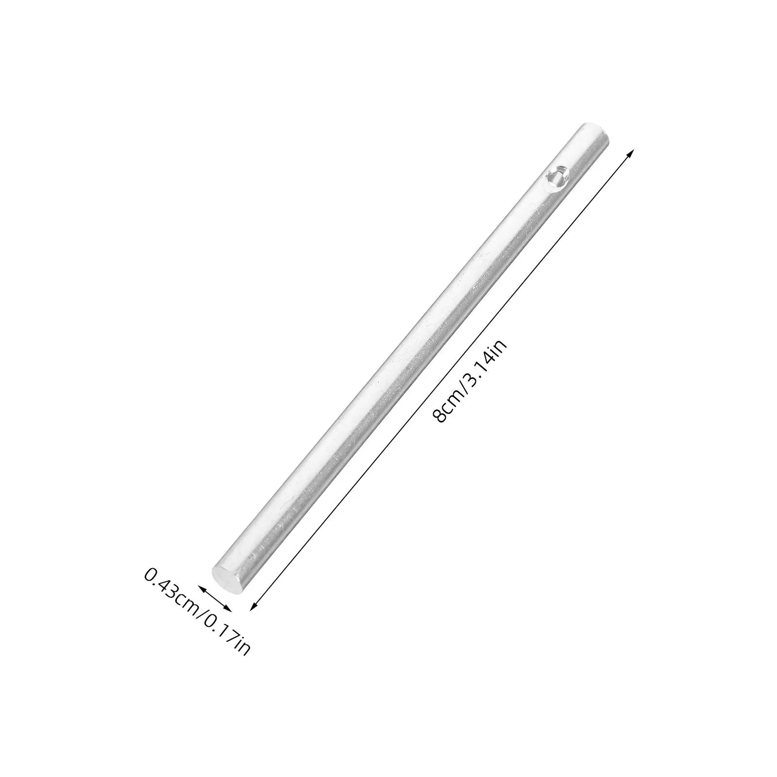 10Pcs Wind Chime Tubes Aluminum DIY Craft Material Pre-Drilled for Outdoor Indoor Decoration Wind Chime Repair Replacement Parts