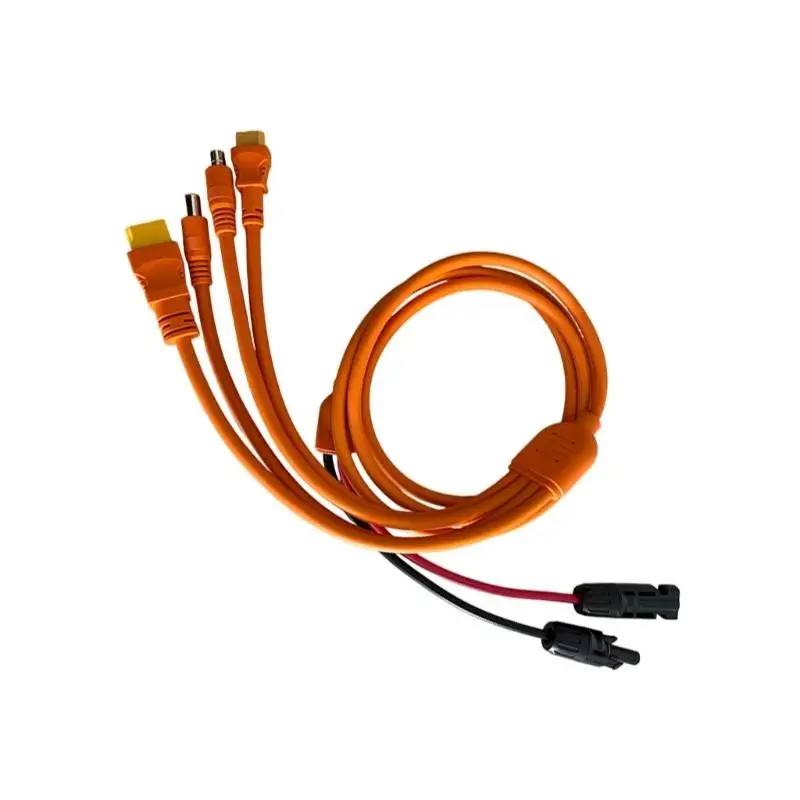 31BA 150Cm XT90 Female Power Transfer Cable Connectors Cable Plastic Texture for Solar Panel and Energy Storage